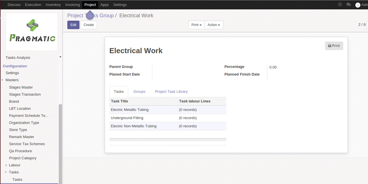 pragmatic project plannng and gantt chart